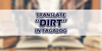 Dirt In Tagalog