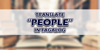 People In Tagalog