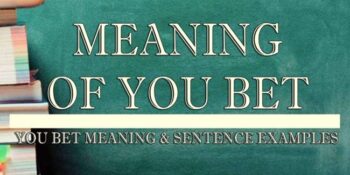 You Bet Meaning 2