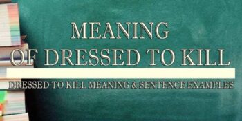 Dressed To Kill Meaning 2