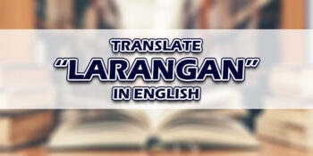 Larangan In English