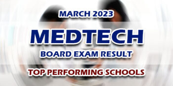 MedTech Board Exam Result March 2023 TOP PERFORMING SCHOOLS