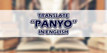 Panyo In English