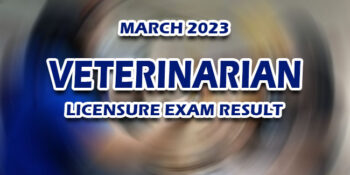 Veterinarian Licensure Exam Result March 2023 RELEASE DATE