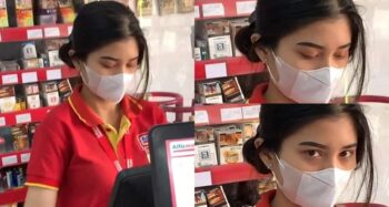 gorgeous Alfamart employee