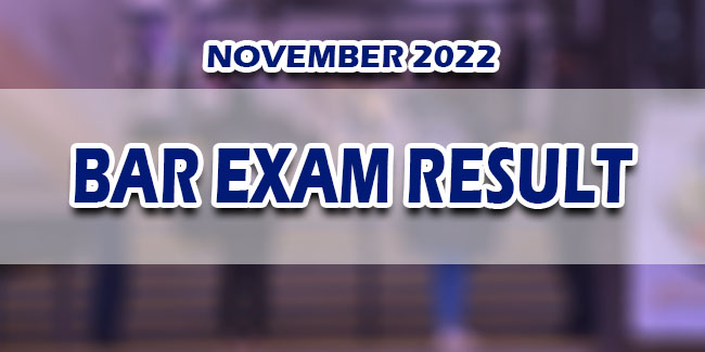 Bar Exam Result November 2022 JUST RELEASED | Newspapers