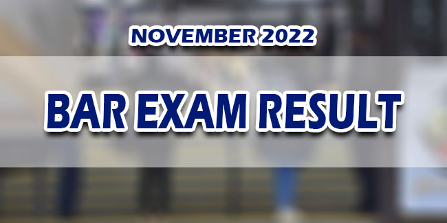 Bar Exam Result November 2022 RELEASE DATE | Newspapers