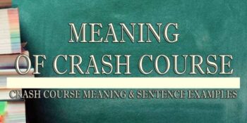 Crash Course Meaning 1