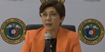 DOH Officer-in-charge Maria Rosario Vergeire