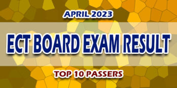 ECT Board Exam Result April 2023 TOP 10 PASSERS