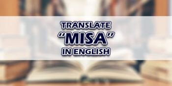 Misa In English