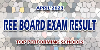 REE Board Exam Result April 2023 TOP PERFORMING SCHOOLS