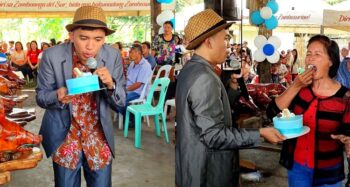 anointing through cake