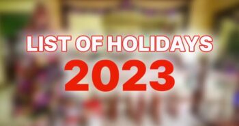 2023 Holidays Philippines