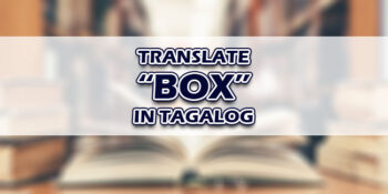 Box In Tagalog