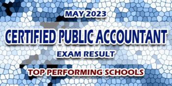 Certified Public Accountant Exam Result May 2023 TOP PERFORMING SCHOOLS