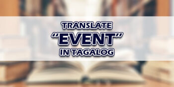 Event In Tagalog