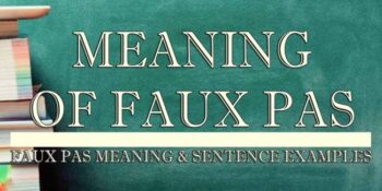 Faux Pas Meaning 2