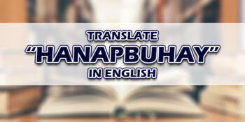 Hanapbuhay In English