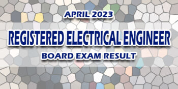 Registered Electrical Engineer REE Board Exam Result April 2023