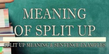 Split Up Meaning 2