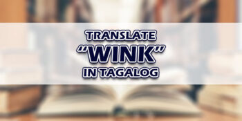 Wink In Tagalog