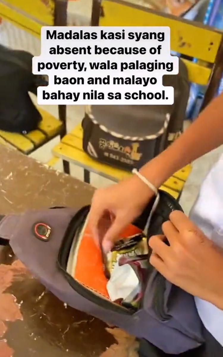 Teacher Surprises Pupil with Food Items Hidden Inside His Bag; Student ...