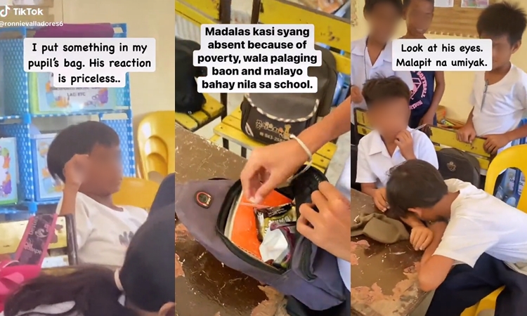 Teacher Surprises Pupil with Food Items Hidden Inside His Bag; Student ...