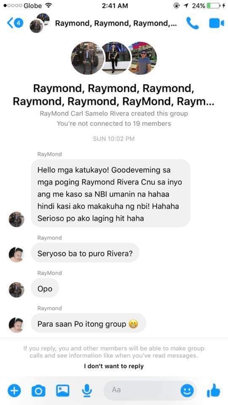 Netizen Creates Group Chat to Identify Which of His Namesakes Has NBI Hit