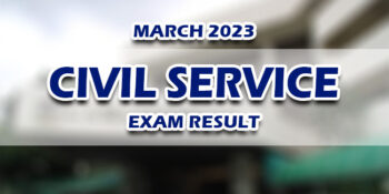 Civil Service Exam CSE Result March 2023