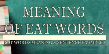 Eat Words Meaning 2
