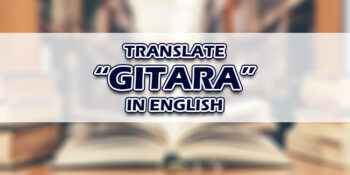 Gitara In English