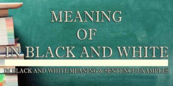 In Black And White Meaning 2