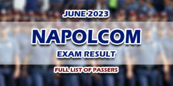 NAPOLCOM Exam Result June 2023 FULL LIST