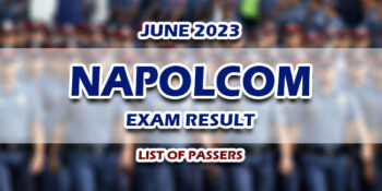 NAPOLCOM Exam Result June 2023 LIST OF PASSERS