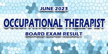 Occupational Therapist Board Exam Result June 2023