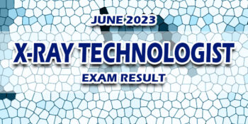 X-Ray Technologist Exam Result June 2023