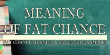 Fat Chance Meaning 2