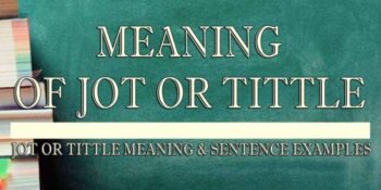 Jot Or Tittle Meaning 2