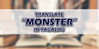 Monster In Tagalog