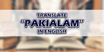 Pakialam In English