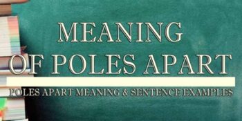 Poles Apart Meaning 2