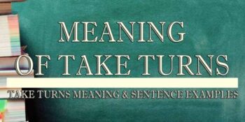 Take Turns Meaning 2