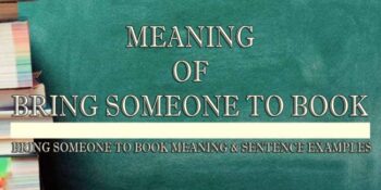 Bring Someone To Book Meaning 2