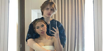 Lie Reposposa and British Boyfriend