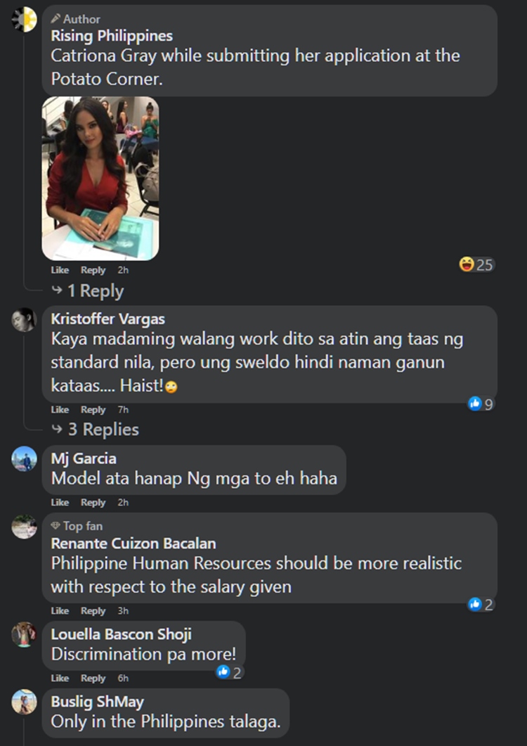 Potato Corner Ventura Mall and Canada Branch Qualifications Compared