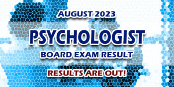 Psychologist Board Exam Result August 2023 JUST RELEASED