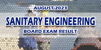 Sanitary Engineering Board Exam Result August 2023