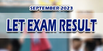 LET Exam Result September 2023