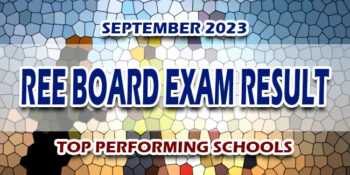 REE Board Exam Result September 2023 TOP PERFORMING SCHOOLS